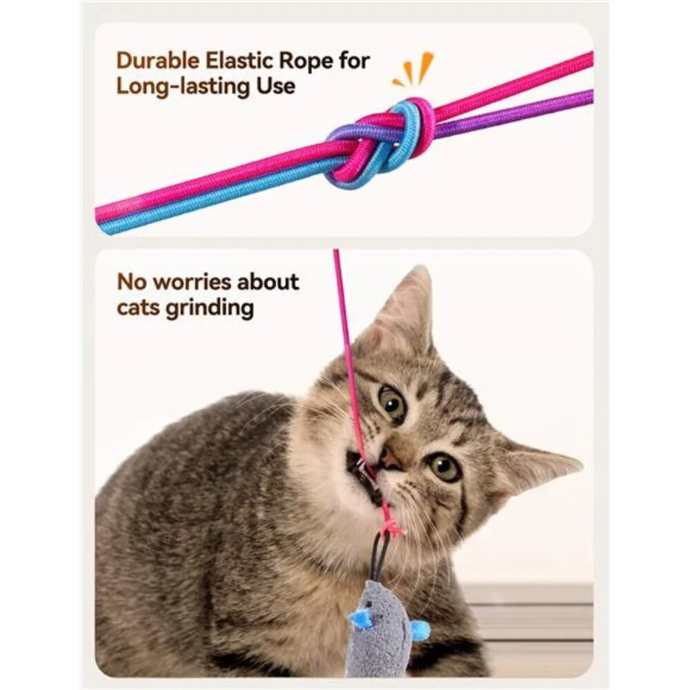 Interactive Cat Toys for Indoor Cats, 2 in 1 Automatic Laser Teaser